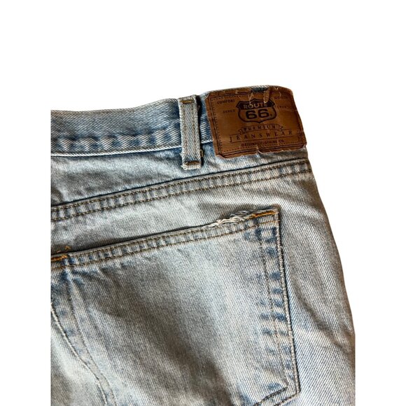 Route 66 Vintage Relaxed Fit Jeans Men's Size 38x34 Classic Light Wash Denim - Picture 1 of 8